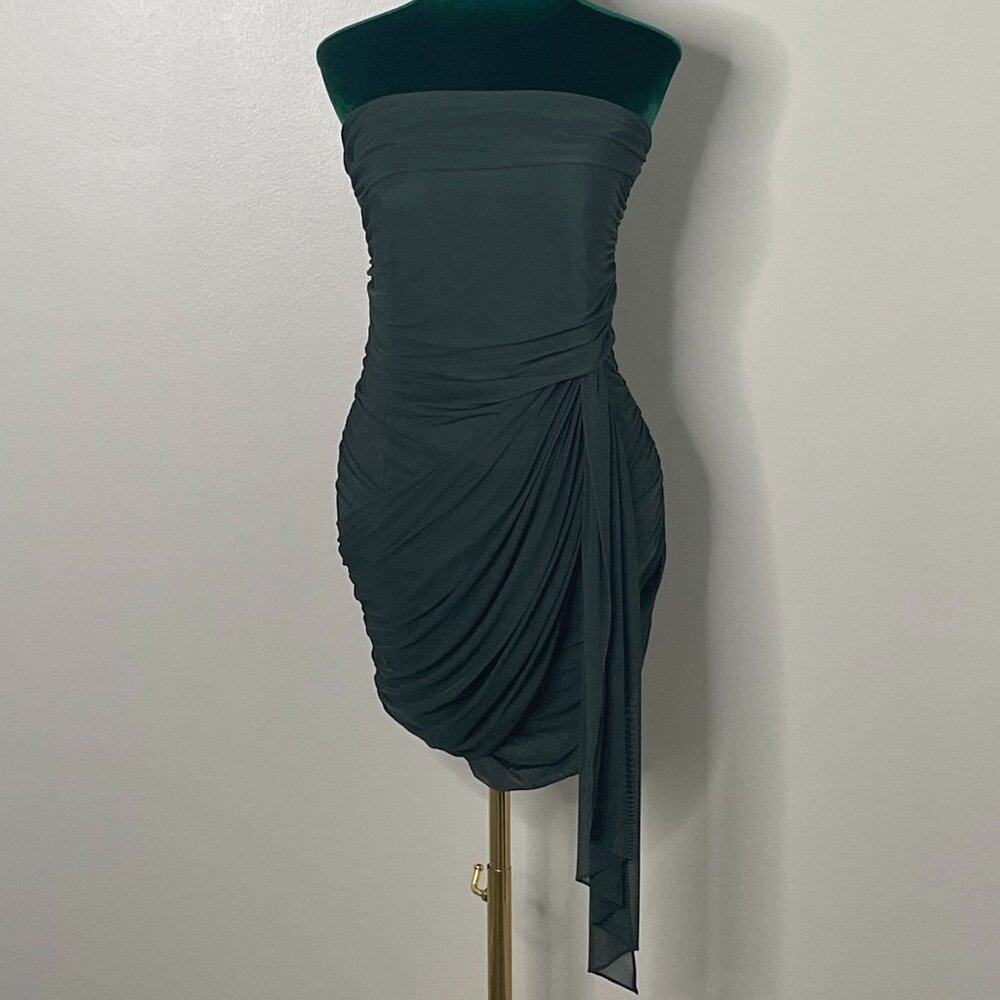 (NWOT) Amanda Uprichard | Anja Mini Dress in Moss